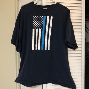 Police-American Flag t-shirt